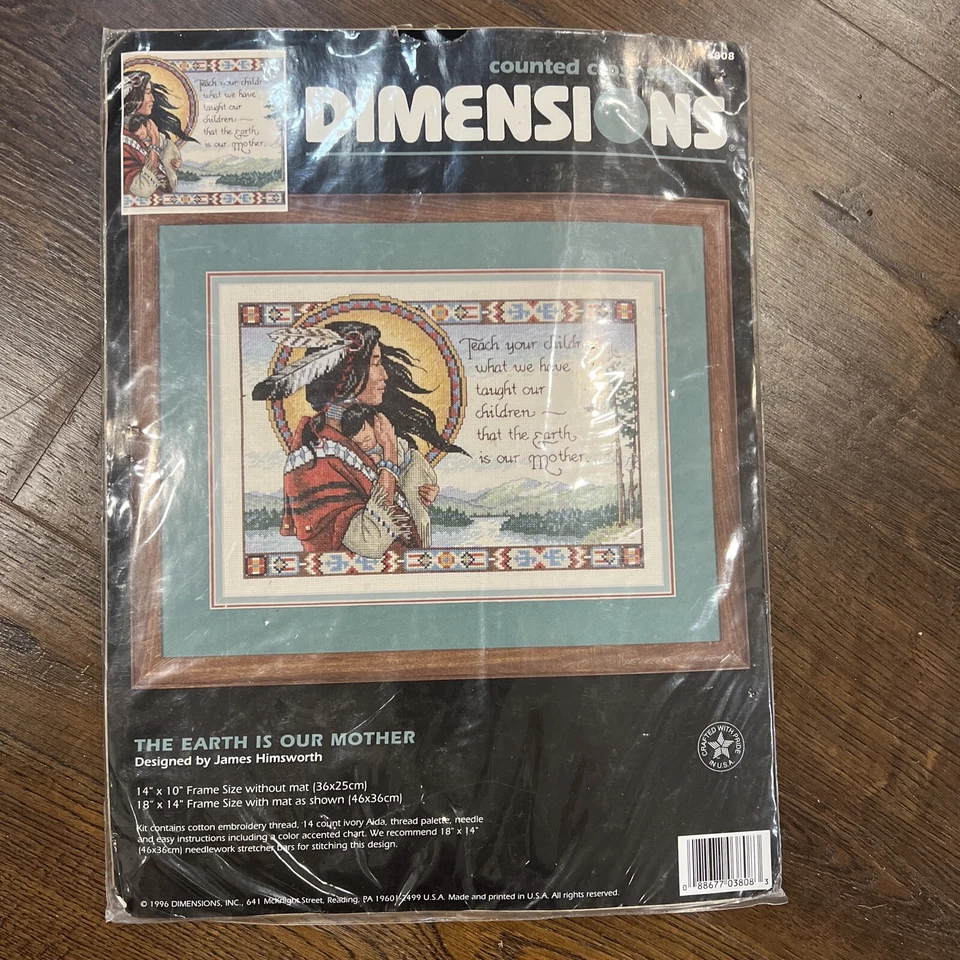 The Earth Is Our Mother Sealed1996 Dimensions Counted Cross Stitch Kit 3808