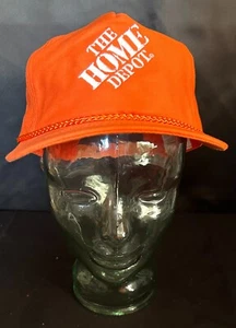 VINTAGE HOME DEPOT ORANGE TRUCKER BASEBALL CAP MÜTZE SNAPBACK - Bild 1 von 9