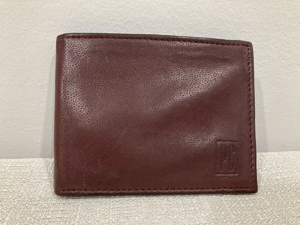 Pierre Cardin Leather Bifold Wallet Chocolate Brown Soft Leather, Ultra Thin - Image 1 of 4