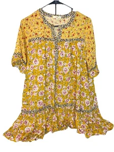 EASEL BRAND ANTHROPOLOGIE Oversize smock Shirt Women’s Size S - Picture 1 of 8