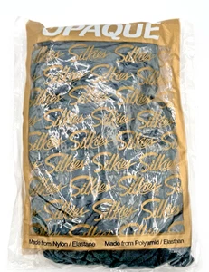 Silkies blickdicht 050520 Queen-dunkelgrün XLarge dunkelgrüne Strumpfhose neu in Verpackung Deadstock - Bild 1 von 4