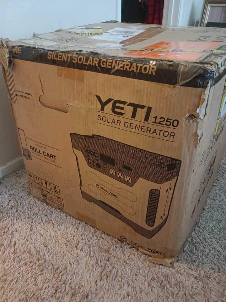 Goal Zero Yeti 1250 солнечный генератор ~ портативная электростанция новый в коробке - Изображение 1 из 2