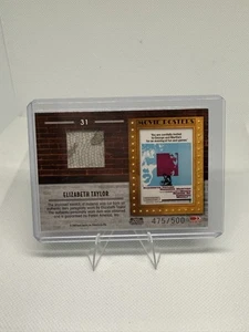 2009 Donruss Americana Elizabeth Taylor Movie Poster Patch 475/500 - Picture 1 of 1