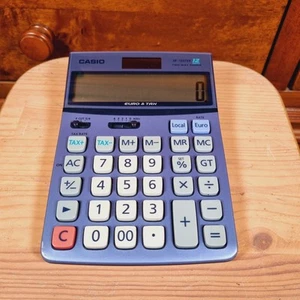 Casio Calculator DF-120TER 12 Digit Euro & Tax Two Way Power - Picture 1 of 8