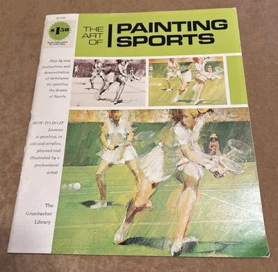 L'arte della pittura sport vintage Grumbacher biblioteca libro istruzioni arte - Immagine 1 di 4