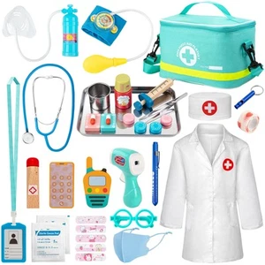 Doctor Kit for Kids, 34 Pcs Pretend Playset for Toddlers, Doctor kit for Todd... - Picture 1 of 7
