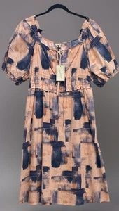Vestido para mujer Universal Thread manga corta abullonada con bolsillos rubor talla L nuevo con etiquetas - Imagen 1 de 6