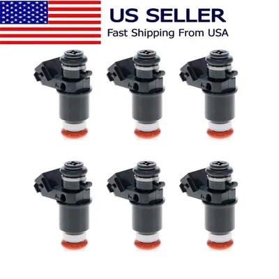 Inyector de combustible 6 piezas para Honda Goldwing/Valkyrie 1800 16450-MCA-013,16450-MCA-003 Foto 1 de 4