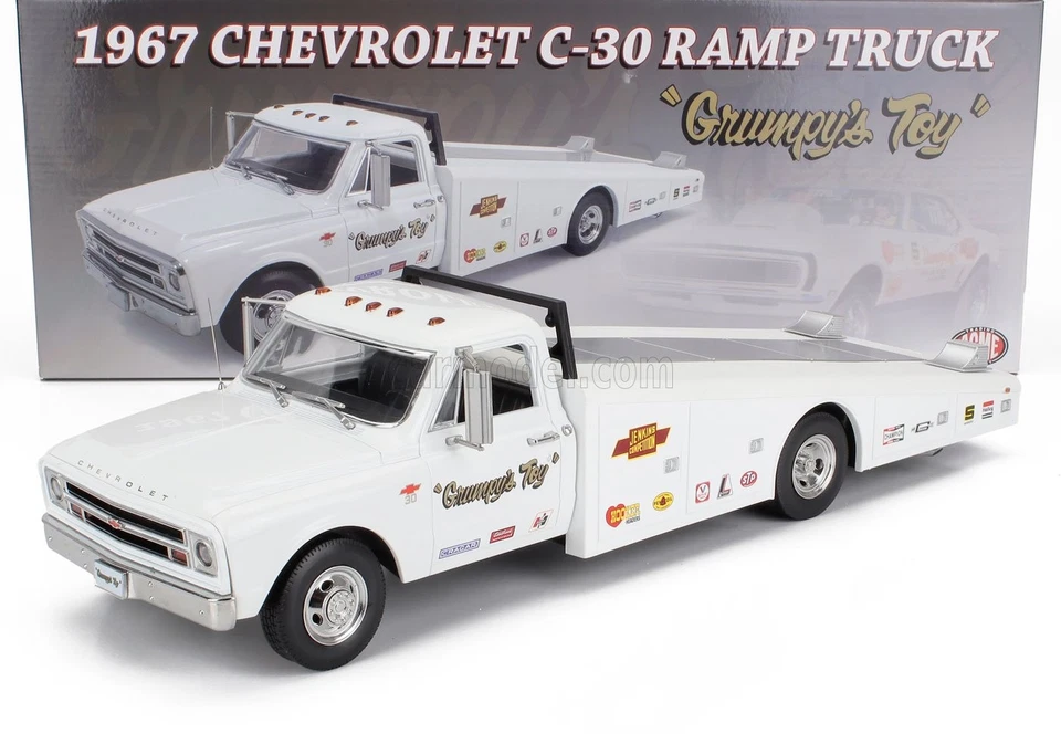 1/18 ACME-MODELS - CHEVROLET - C-30 TRUCK RAMP CAR TRANSPORTER A1801711 - Immagine 1 di 1