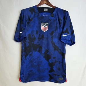 Nike Dri-Fit United States Soccer Jersey Mens Medium USA Away Blue 2022-23 USMNT - Picture 1 of 8