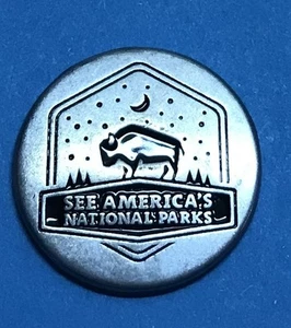 "New Listing!" See America's National Parks Sleepy Bison Collectible Token - Picture 1 of 2