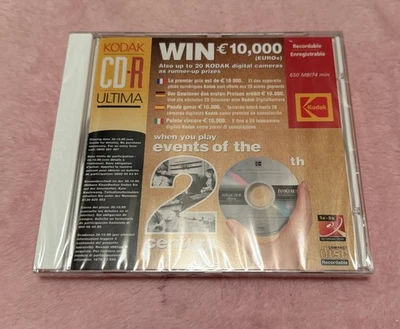 KODAK GOLD ULTIMA 650MB RECORDABLE Blank CD-R New and Sealed ( Box Of 10 ) - Image 1 of 4