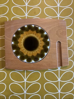 Alan Wallwork Vintage Wyncraft Tiled Wooden Cheese Chopping Board - Image 1 of 4