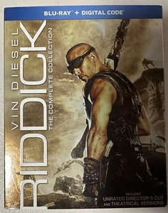 Riddick: The Complete Collection (Blu-ray, 2014, 3-Disc Set, Unrated) New/SEALED - Picture 1 of 3