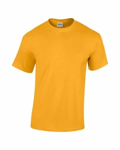 Gildan Youth T Shirts 5000B Solid Heavyweight Cotton Short Sleeve Boys Tee XS-XL - Picture 1 of 27