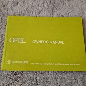 Opel Owners Manual - Kadett Ascona Manta Rekord December 1975 Edition - Picture 1 of 6