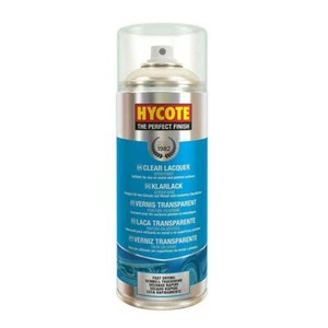Hycote Clear Lacquer Spray Paint 400ml Aerosol Clear Top Coat Gloss XUK0232