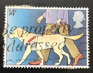Great Britain stamps - Blind Man with Guide Dog 14p 1981 Sg:GB 1147 - Picture 1 of 1