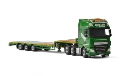WSI for DAF XF SUPER SPACE CAB 6x2 TWIN STEER SEMI LOW LOADER trailer 1/50 MODEL - Image 1 of 3