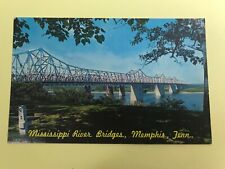 Mississippi River Bridges Memphis Tennessee Postcard