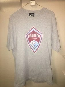 Colorado Rapids MLS Mens T-shirt Gray Size L - Picture 1 of 3