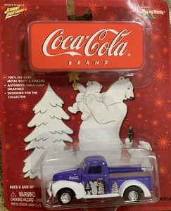 Johnny Lightning 40 1940 Ford Pickup Truck Coca Cola Polar Bears Christmas - Picture 1 of 2