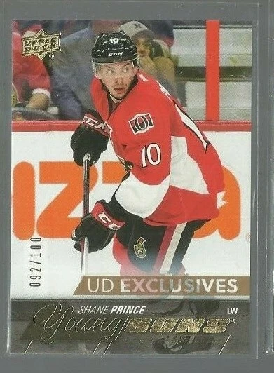 2015-16 Upper Deck Exclusives #218 Shane Prince Young Guns RC (ref 91504) - Image 1 of 1