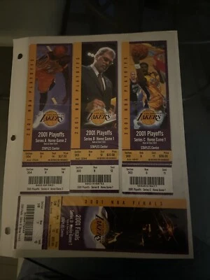 ENTRADAS DE LOS ANGELES LAKERS PLAYOFFS (SERIE 2001) - KOBE BRYANT Foto 1 de 4