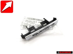 Original Audi QUATTRO Front Grill Badge Emblem Chrome - 4A5853736B 2ZZ - Picture 1 of 1