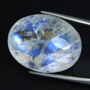 40.00Cts Huge Size Natural Earth Mined Blue Moonstone Cabochon Oval Shape - Picture 1 of 5