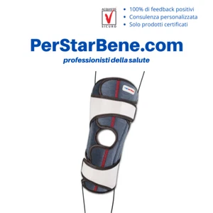 Ginocchiera Genutonic elastica aperta con stecche a spirale TO3118 Tenortho - Foto 1 di 2