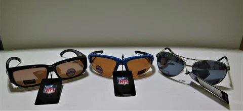 THREE (3) PAIR OF BEAUTIFUL CAROLINA PANTHERS SUNGLASSES (CLOSEOUT) Cover