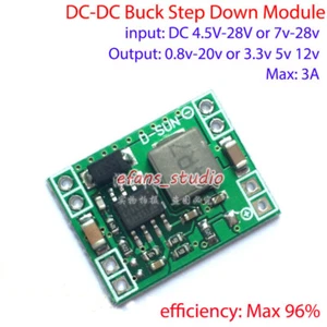 3A Mini DC-DC Buck Step Down Converter Power Supply Module 3.3V 5V 6V 9V 12V 24V - Picture 1 of 8