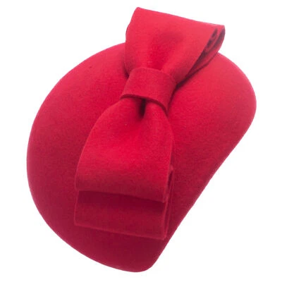 Lágrima Mujer Años 40 Retro Lana Fieltro Fascinador Pastillero Sombrero Arco Tam Boina A625 Foto 1 de 4