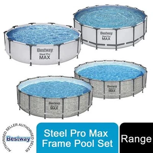 Bestway Steel Pro Max, 10' x 30", 12' x 30", 16' x 48" oder 18' x 48" Frame Pool Set - Bild 1 von 45
