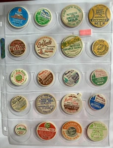 Vintage verschiedene Milchflaschenverschlüsse Posten 20 Stück - Bild 1 von 12
