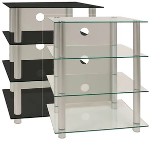 Hifi Möbel Rack Alu Glas Phono Mediaregal Blados - Bild 1 von 7