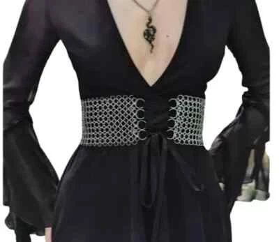 New Chainmail Butted Waist Corset- Stylish Chainmail Waist Belt - Image 1 of 4