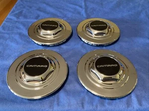 (4) 10119598 93 to 96 Chevrolet Camaro Chrome Center  Caps 09592229 - Picture 1 of 9