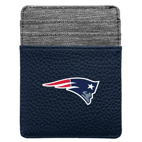 New England Patriots Wallet Pebble Front Pocket Wallet Cover