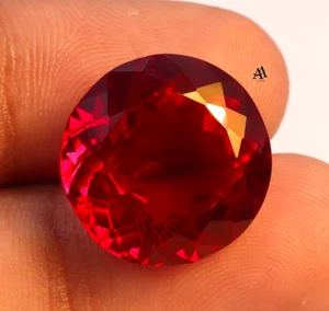 Natural Blood Red Ruby Round Cut 12.70 Ct AAAA+ Rare Certified Loose Gemstone - Picture 1 of 7