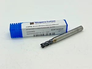 NIAGARA Carbide Finishing End Mill - 5mm x 6 x 10 x 58, 4FL, AlTiN, N09544 - Picture 1 of 2