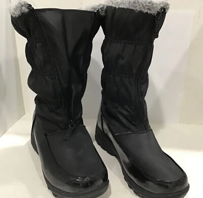 Weather Protectors By Totes Negro W. Valentina Mujer Botas Thinsulate Talla 8 Foto 1 de 4