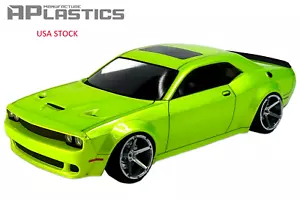 1:10 UNPAINTED Dodge Challenger 2017 APlastics New Shell RC Body Car Drift - Picture 1 of 4
