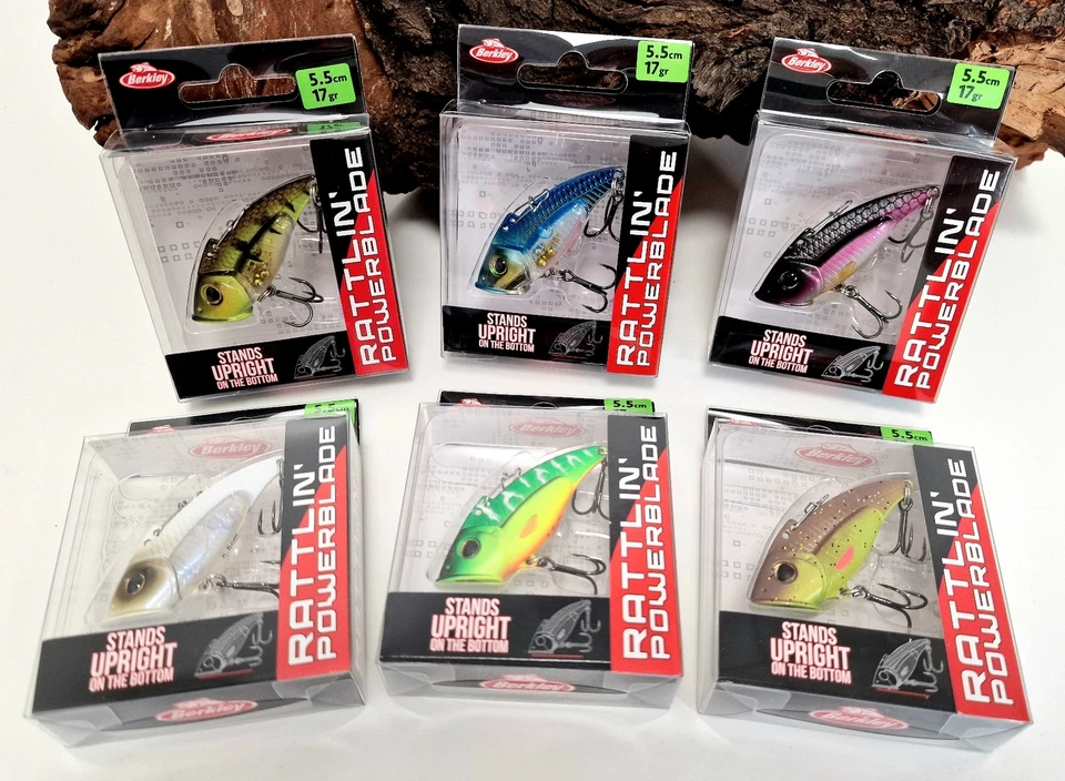 Berkley Rattling Powerblade 55 mm 17 g 6 colores Jig Vertical pesca depredadores OFERTA
