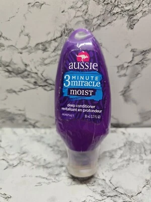 Aussie 3 Minute Miracle влажный глубокий кондиционер дорожный размер 0,70 жидкой унции запечатанный - Изображение 1 из 2