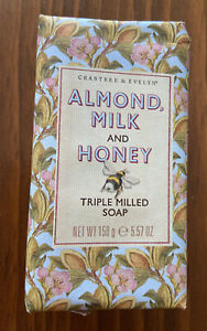 CRABTREE & EVELYN "Almond Milk & Honey" Triple Milled Soap Bar 5.57 oz HTF ~NEW!