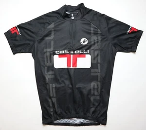 CASTELLI 1/3 ZIP SHORT SLEEVES CYCLING SHIRT JERSEY MAILLOT TRIKOT BLACK MENS L - Bild 1 von 12