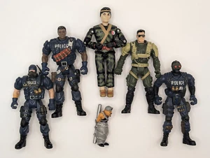 Lot Of 6 Military Action Figures, GI Joe Chap Mei + Bonus - Picture 1 of 8
