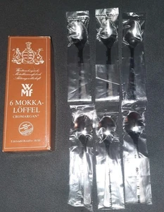 N.O.S.  WMF CROMARGAN 6 CUCHARAS DE CAFÉ, ACERO INOXIDABLE 18/10 CAFÉ LOFFEL - Imagen 1 de 5